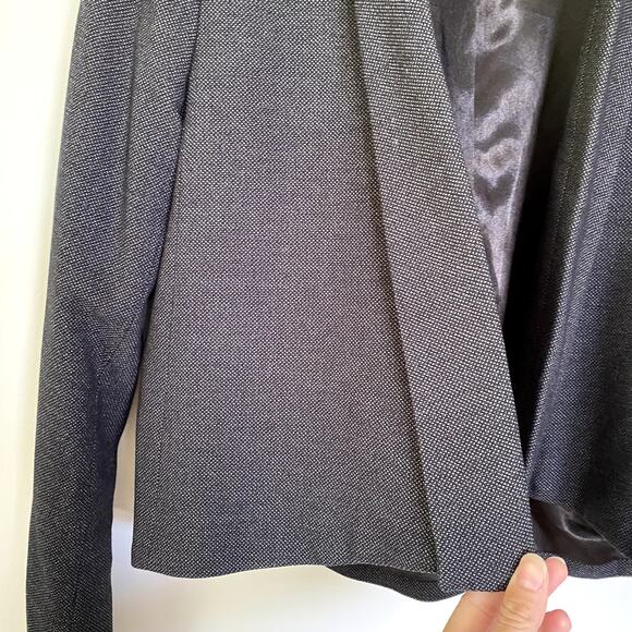 Tahari Dotted Cropped Open Front Blazer Small - Picture 2 of 7